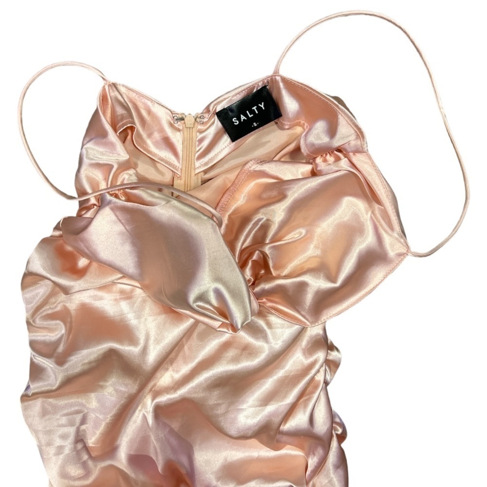 SALTY Ruched Mini Dress - Picture 6 of 10